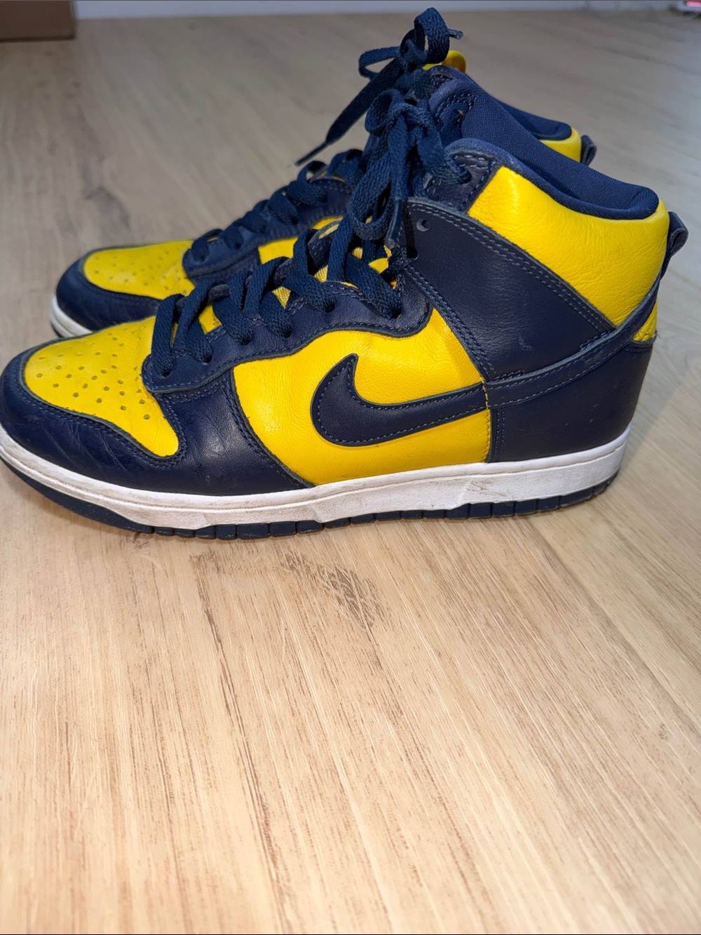 Nike Dunk High Michigan 2020 Lifestyle Sneakers CZ8149--700 Men's Size 6.5